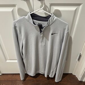 Nike Gray Large Quarter-Zip Pullover